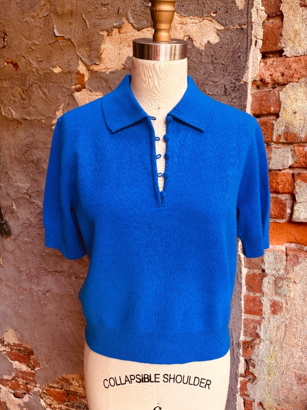 White + Warren Cashmere Button Polo